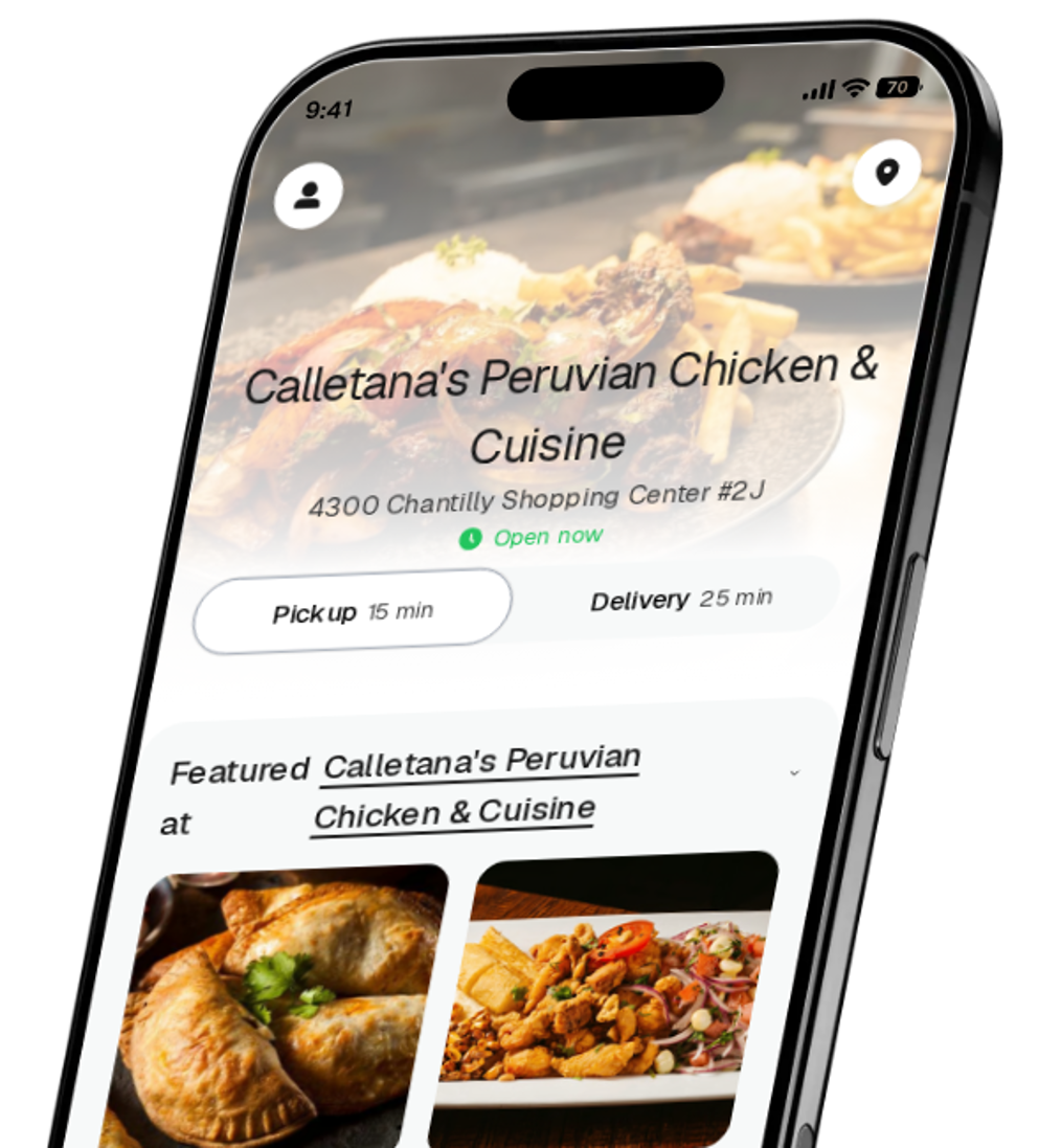 Calletana's Peruvian Chicken & Cuisine app preview